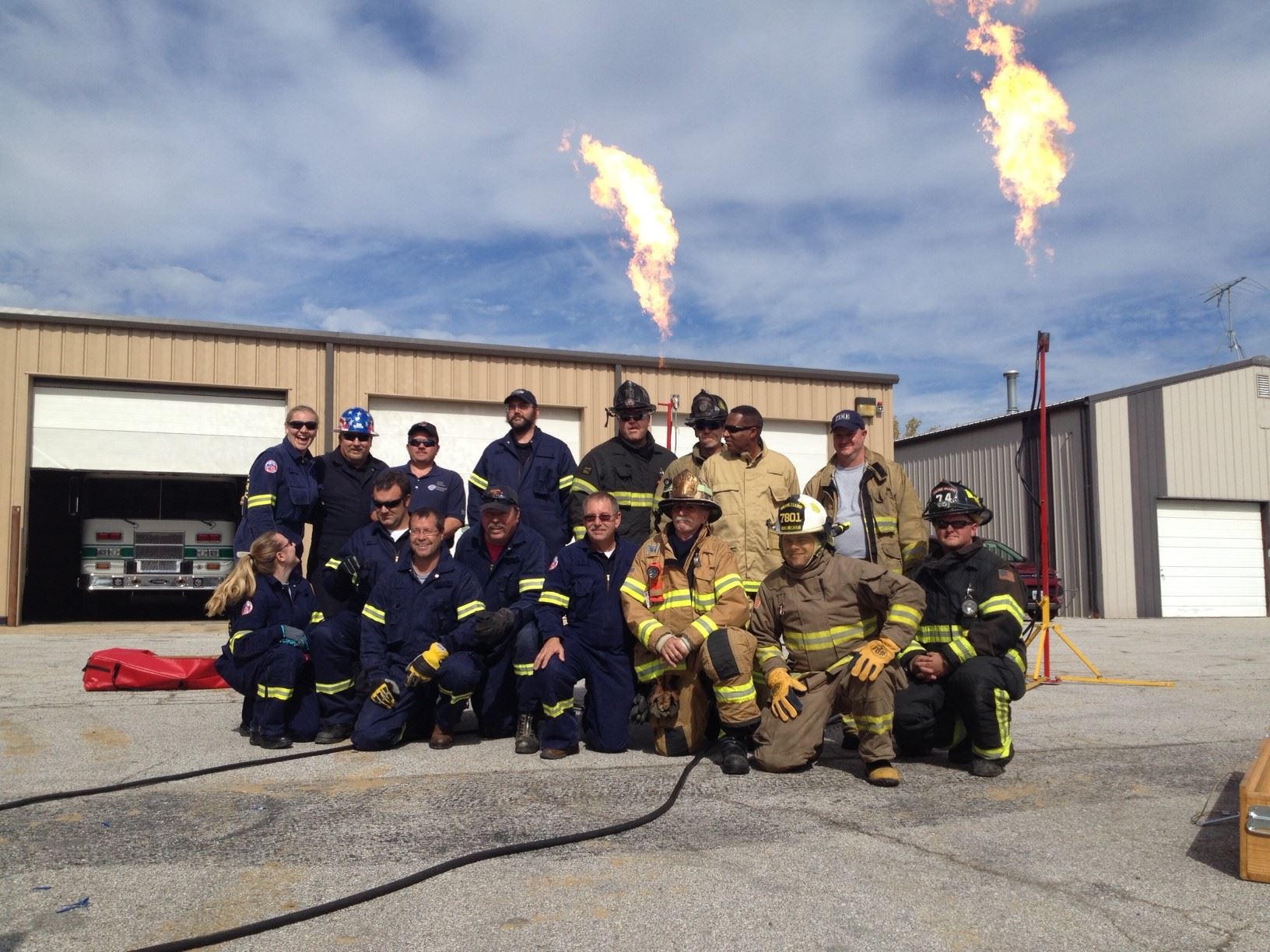 County Hazmat Team assembles for training