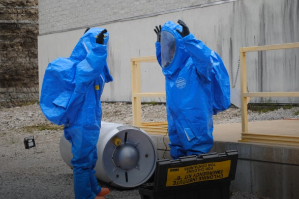 An LEPC sponsored hazmat exercise